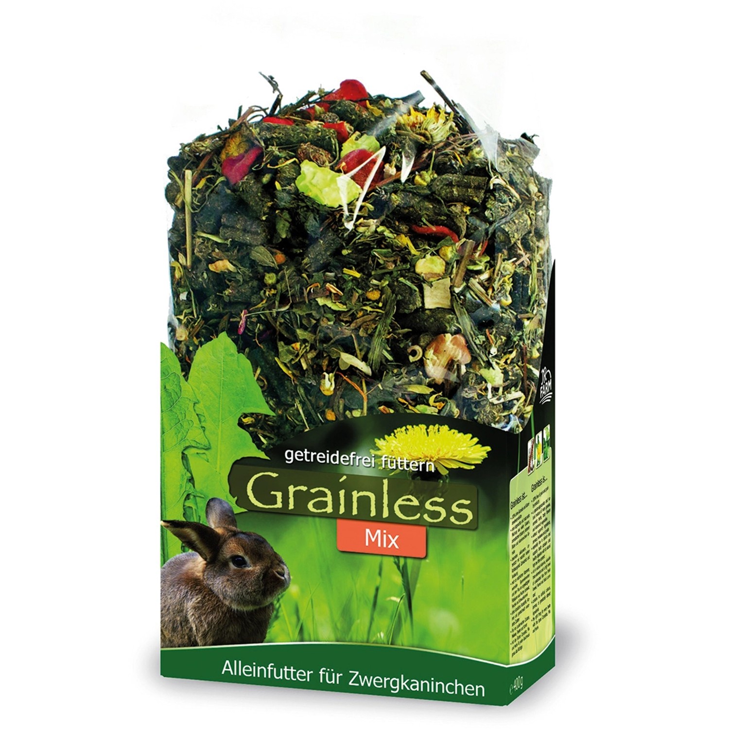 JR Farm  Kaninchenfutter Grainless Mix Zwergkaninchen 650 g