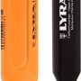 Ink Tieflochmarker Schwarz mit orangener Kappe für schwer zugängliche Stellen.