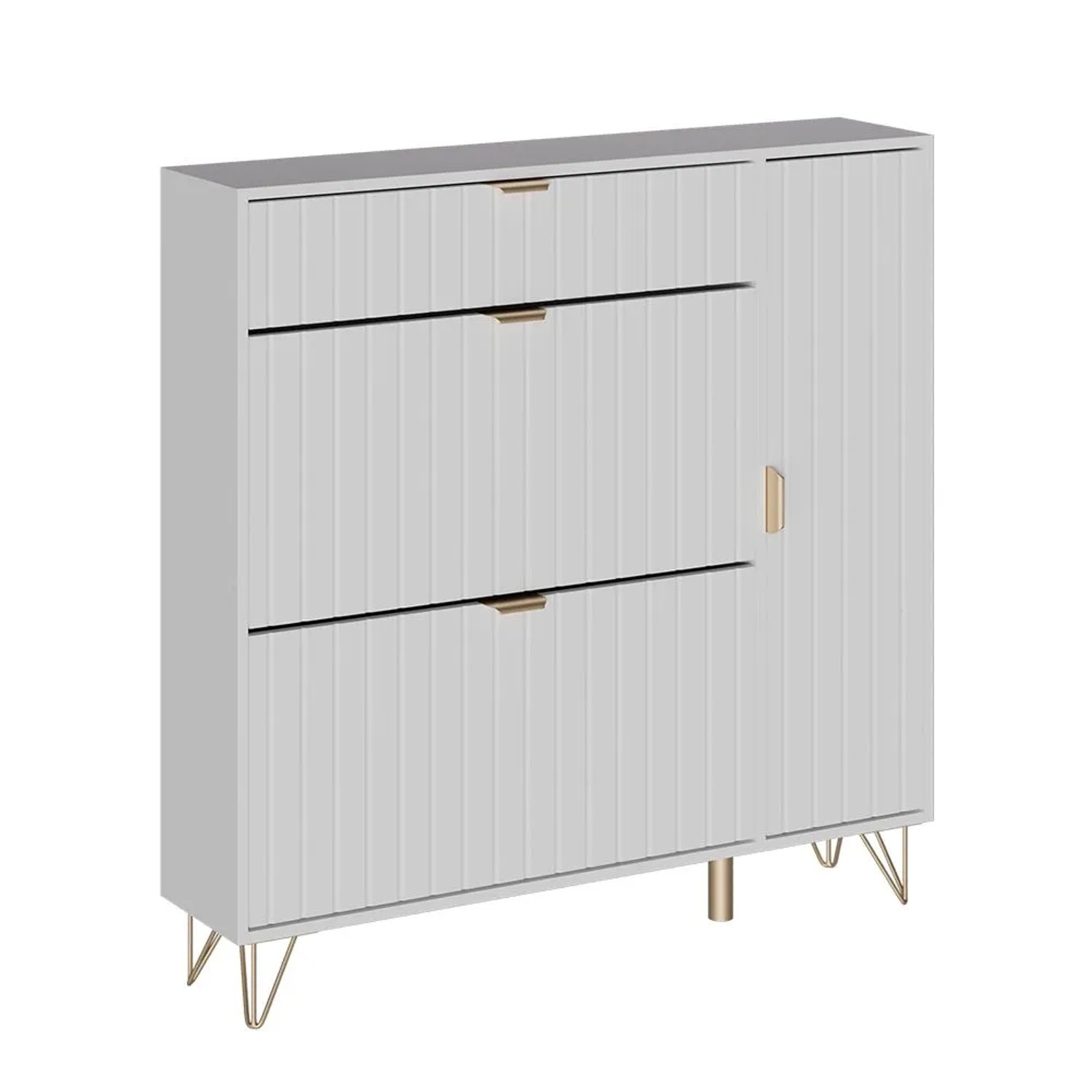 Vicco Schuhschrank Helge Weiß 108 x 108 Art Nr 54243