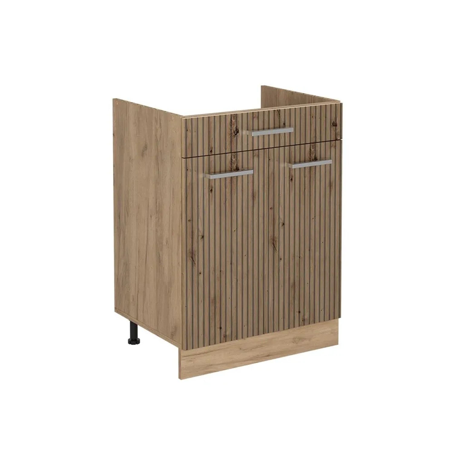 Vicco Küchenunterschrank R-Line Artisan-Eiche/Goldkraft Eiche 60 x 82 mit Schublade ohne Arbeitsplatte Art Nr 61192