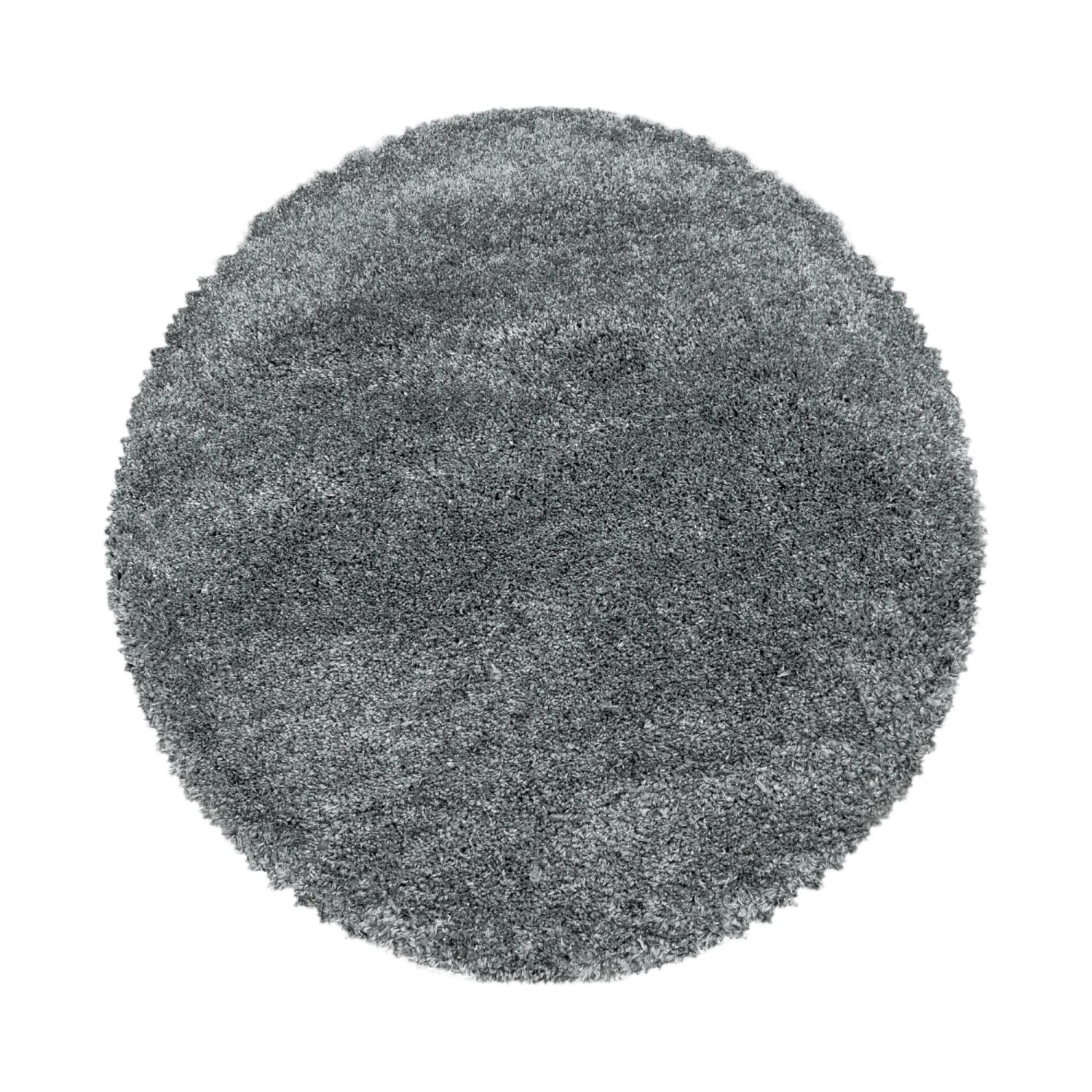 Ayyildiz Hochflorteppich Fluffy 3500 Hellgrau Ø 200 cm