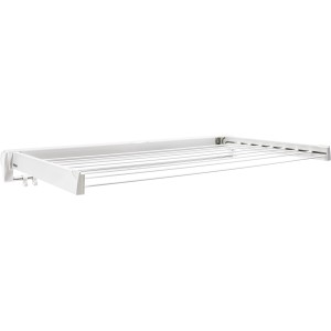 Artweger Wandwäschetrockner ArtDry, 100 cm, weiß. Wäscheständer mit Stahlstäben und Handtuchstange.