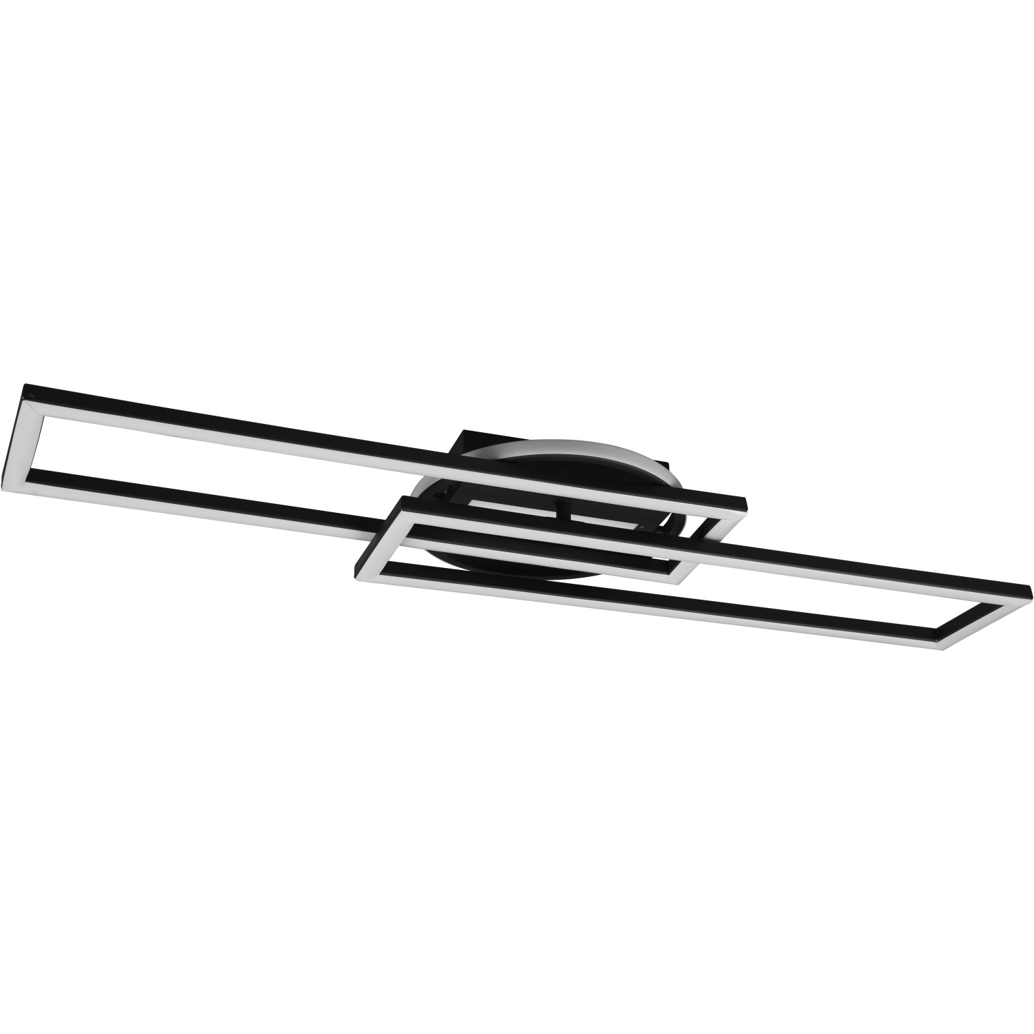 Moderne LED Deckenleuchte Twister in Schwarz matt mit außergewöhnlichem Design.