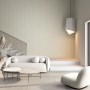 Beige Vliestapete mit modernem Dreiecksmuster von Marburg für Wohnraumgestaltung.
