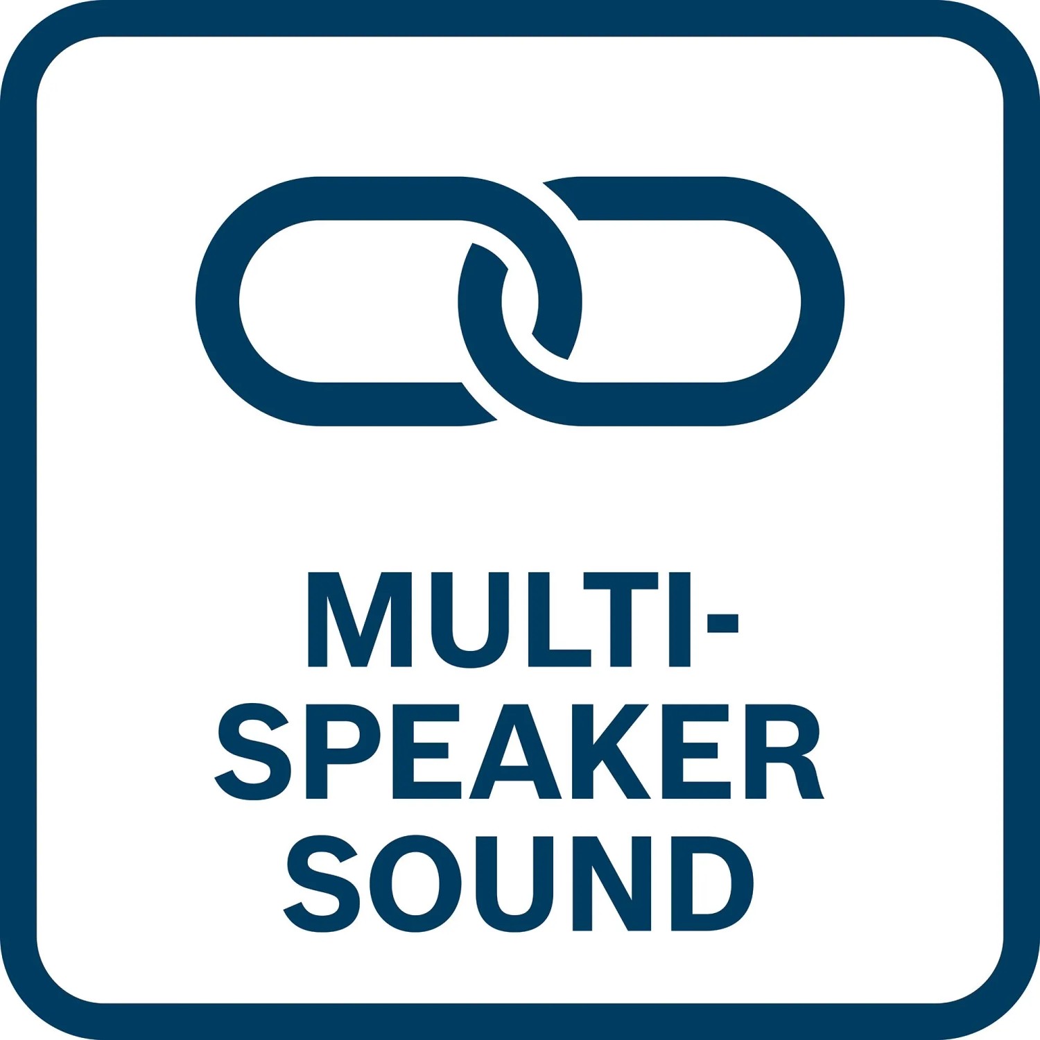 Symbol für Multi-Speaker-Sound des Bosch Professional Akku-Radio GPB 18V-3SC