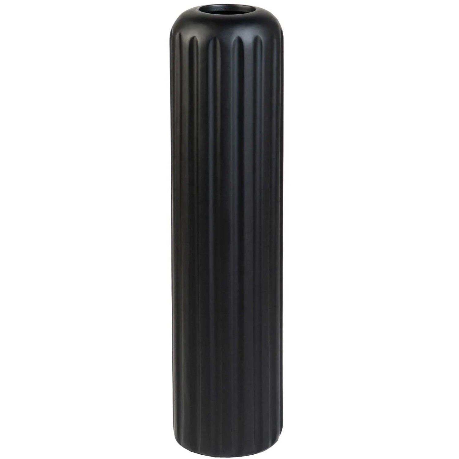 Vivanno Bodenvase Verta 20 cm x 20 cm x 80 cm Wellenschwarz