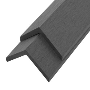 vidaXL Winkelleisten 5 Stk WPC 170 cm Grau 45019