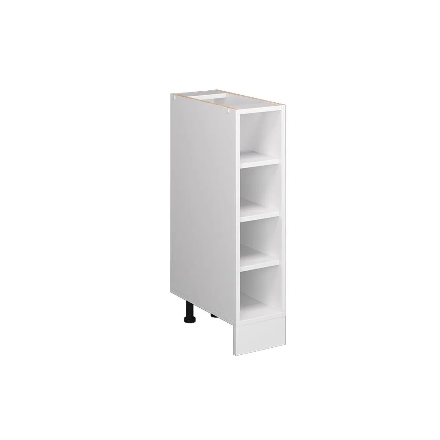 Vicco Küchenregal R-Line Offener Küchenschrank Weiß Weiß 20 cm ohne Arbeitsplatte