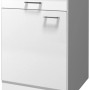 Flex-Well Unterschrank Lucca, 60 cm, weiß, mit Schublade, Tür und Arbeitsplatte.