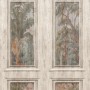A.S. Création Vliestapete Wallpanel mit Wald- und Kassettendesign im Vintage-Stil.