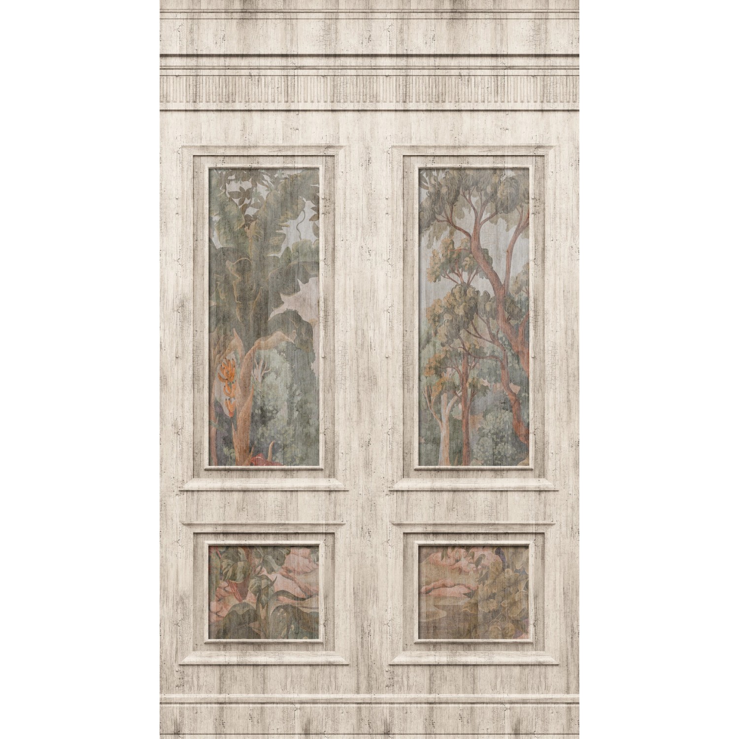 A.S. Création Vliestapete Wallpanel Kassettierung Wald Vintage günstig online kaufen