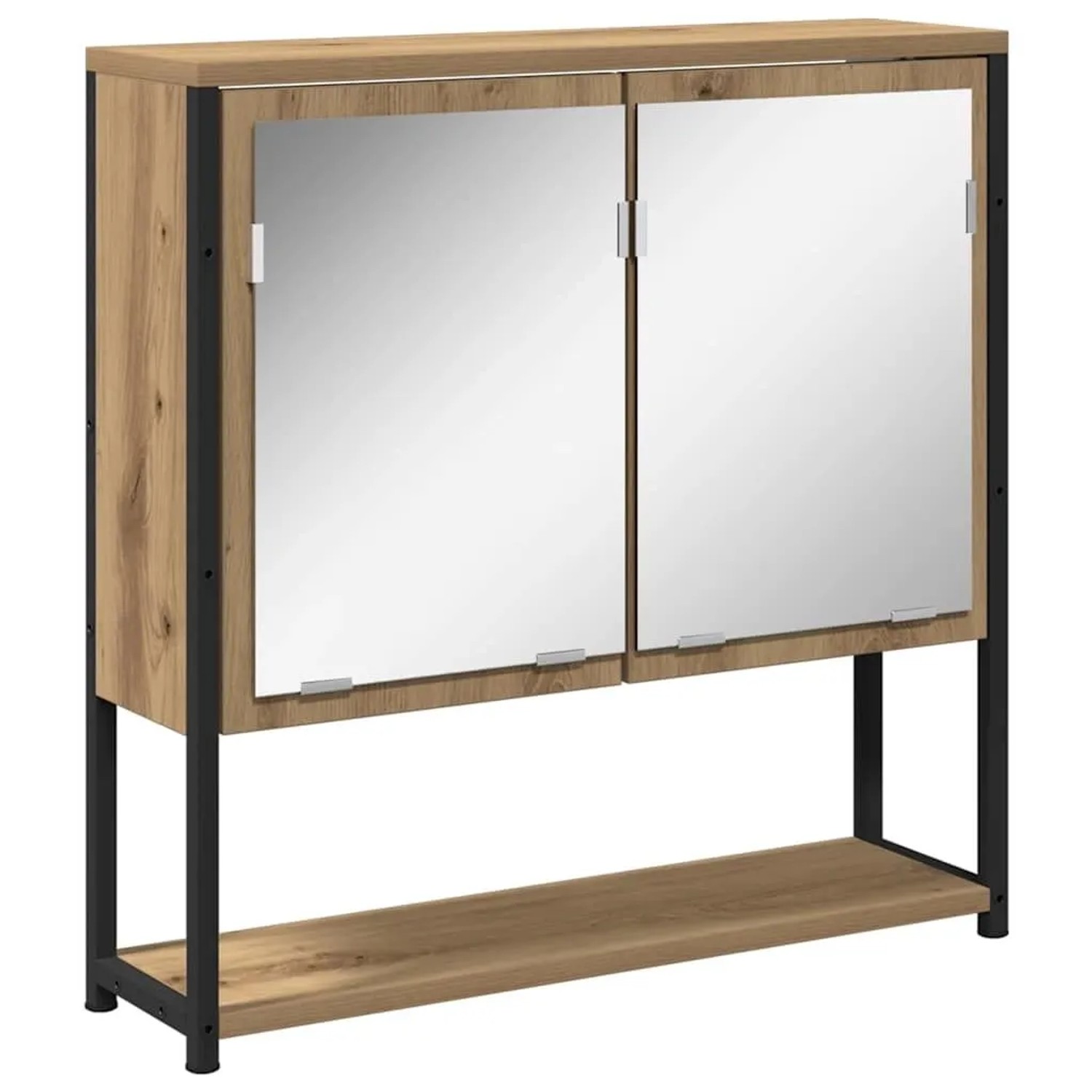 vidaXL Badezimmerspiegelschrank mit Tür Artisan-Eiche 60 x 16 x 60 cm 86222 günstig online kaufen