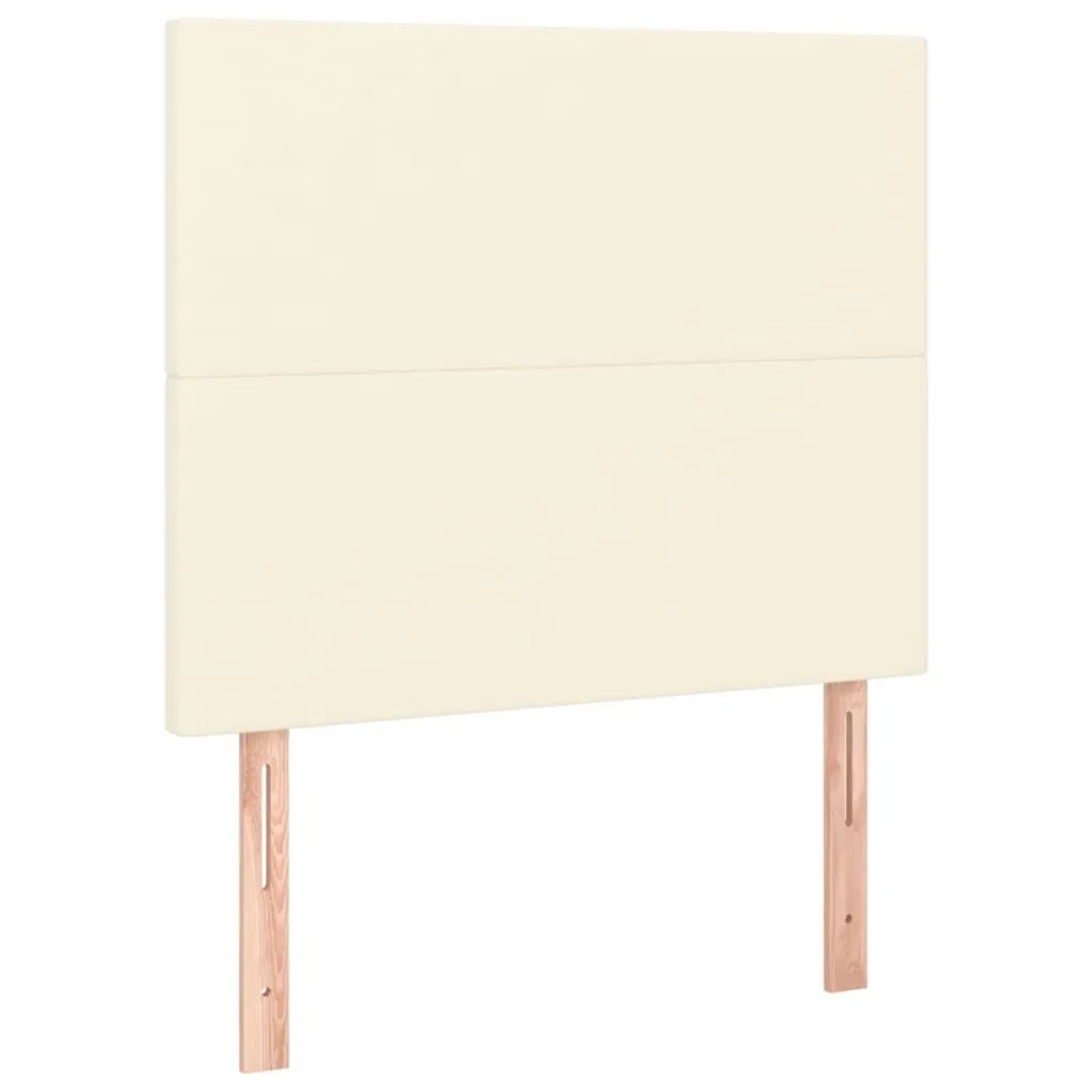 vidaXL Kopfteil Creme 90x5x118/128 cm Kunstleder 3116132