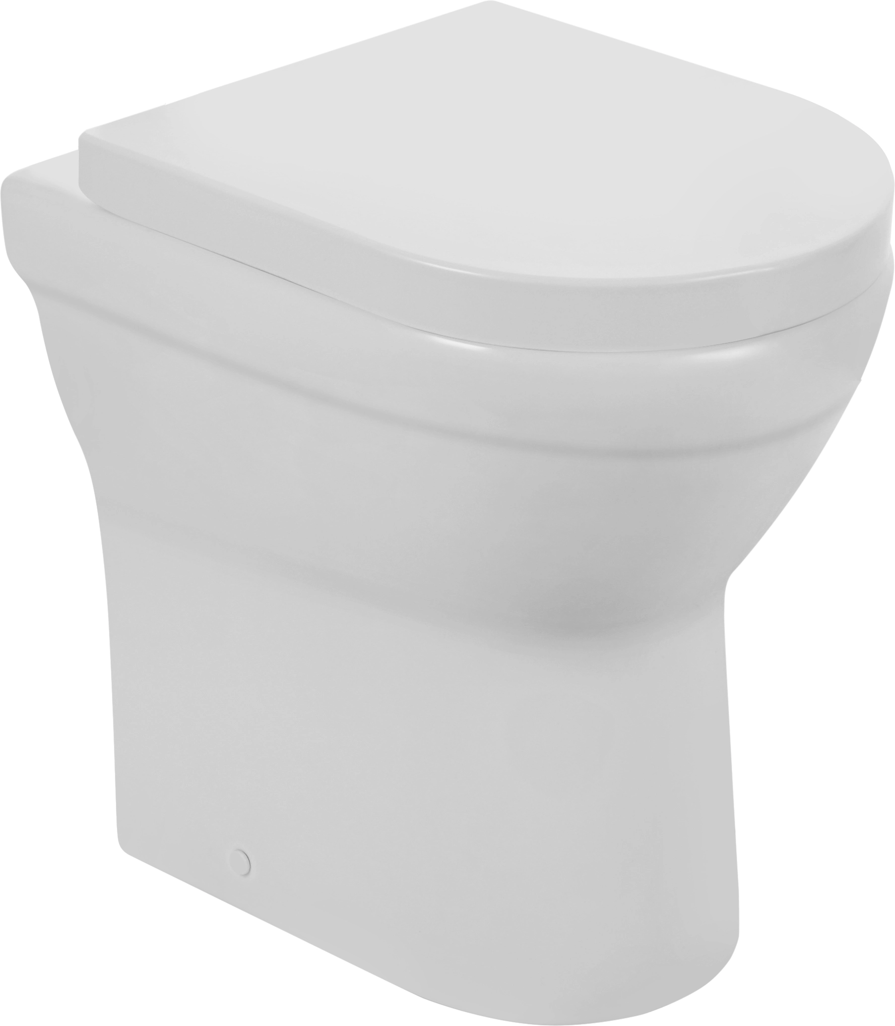 Verosan Tiefspül Stand-WC bei Sitz inkl. Cozy erhöht OBI Weiß kaufen Spülrandlos