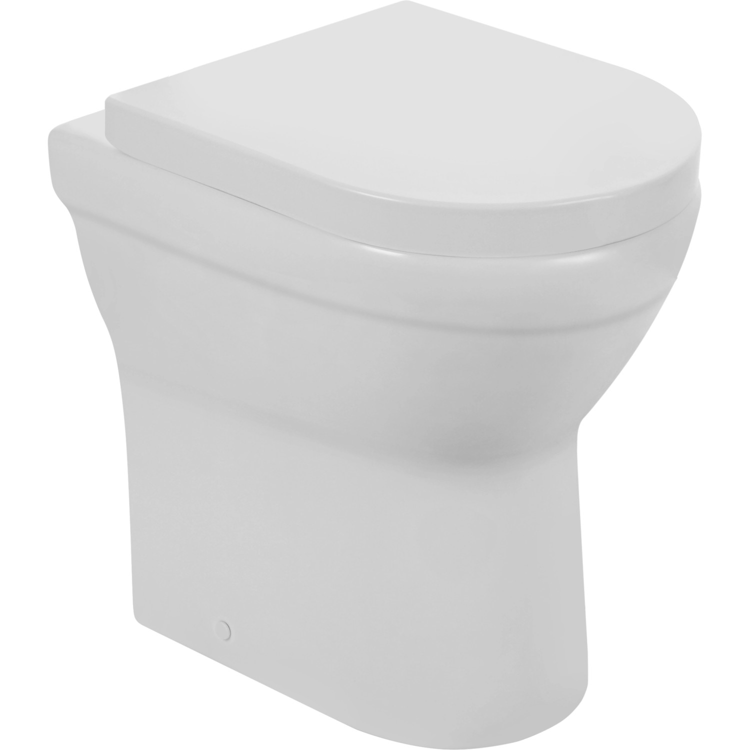 bei Verosan Cozy Weiß Spülrandlos erhöht Sitz kaufen Stand-WC Tiefspül OBI inkl.