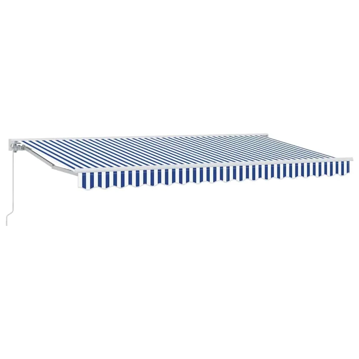 vidaXL Einziehbare Markise Blau und Weiß 400 x 200 cm 3329763