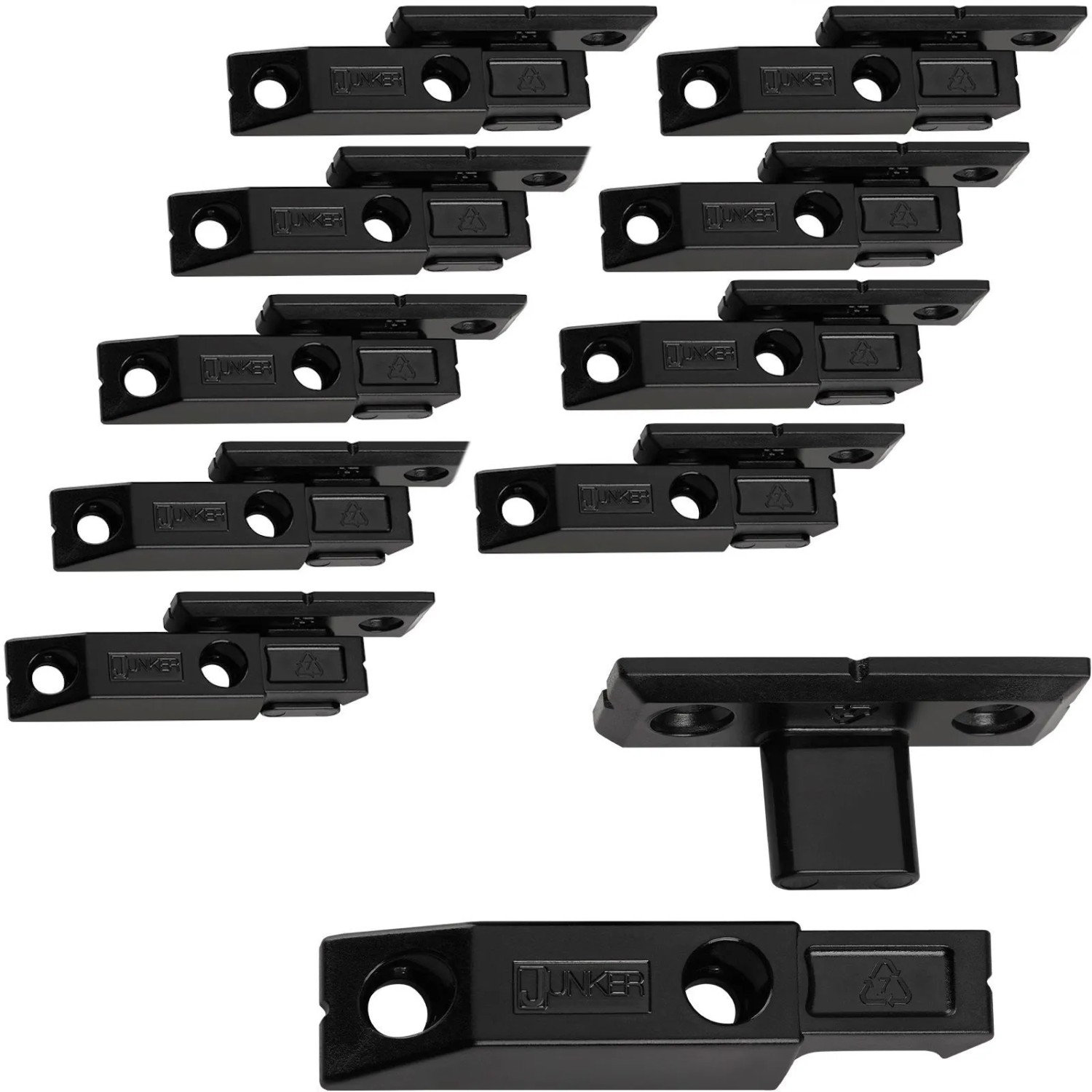 SOTECH 10 Paar JUNKER Einhängebeschläge FLINK HE für Euroschrauben Belastbar Bis 20 kg