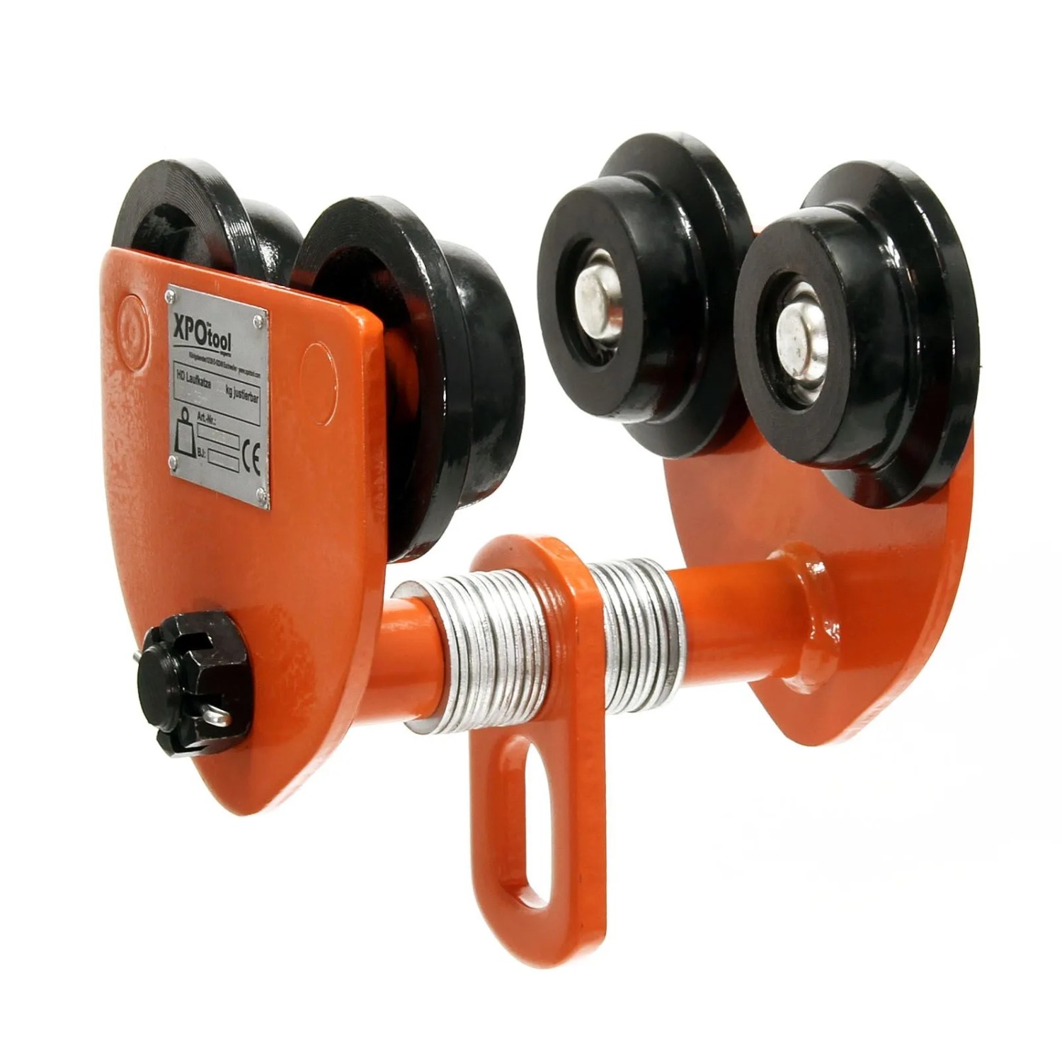 Xpotool Hd Laufkatze 1000Kg 75-125Mm Justierbar Rollfahrwerk Handfahrwerk Kran