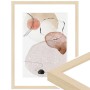 Moderner Bilderrahmen H950 aus Massivholz in Natur-Optik, 24x30 cm, ideal für Fotos und Kunstdrucke.