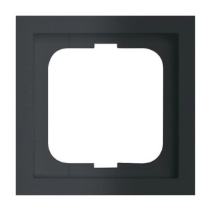 Busch-Jaeger Rahmen 1-fach Future Linear, schwarz matt, für Schalter und Steckdosen.