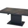 Rechteckiger Siena Garden Gartentisch Talina in Titan mit HPL-Tischplatte und Aluminiumgestell.