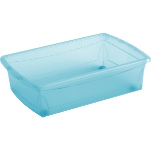 Aufbewahrungsbox Home XM in Purist Blue mit 4 Rollen.