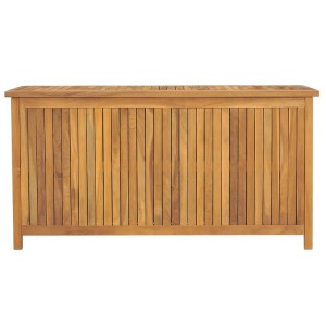 VidaXL Gartenbox aus Teakholz, 114x50x58 cm, ideal zur Aufbewahrung von Gartenzubehör.