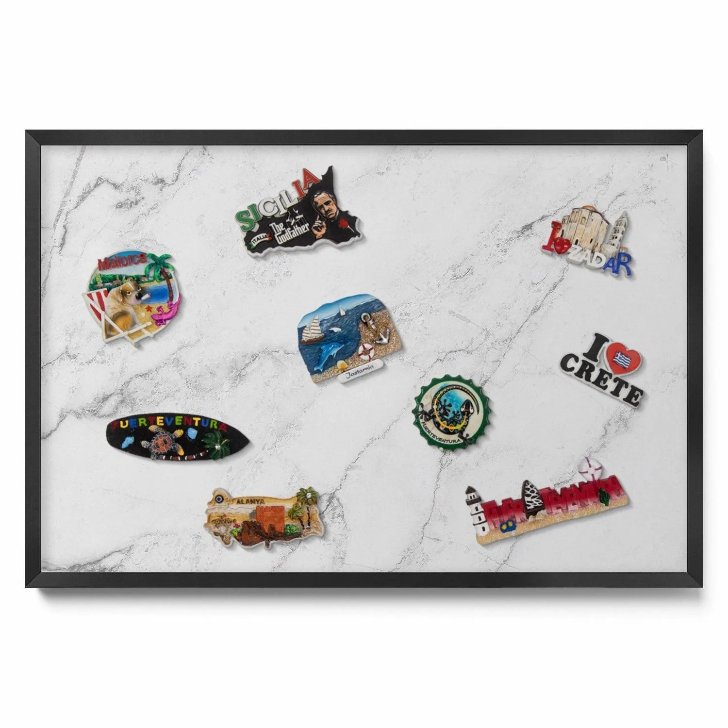 Tulup Magnettafel Magnetboard Metall Bedruckt Zarter Heller Marmor 60x40 cm günstig online kaufen