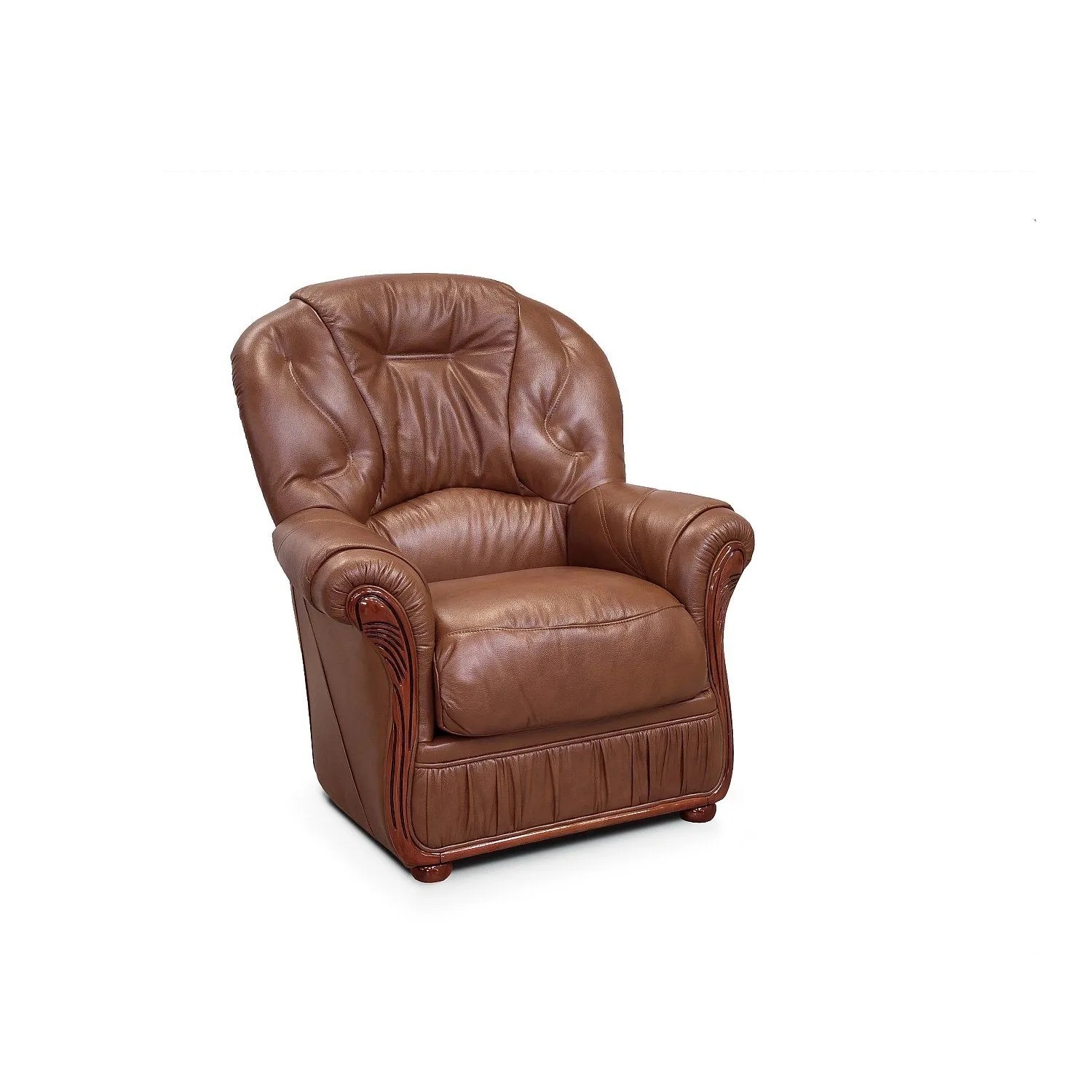 Vente-unique Sessel Mit Gerader Rückenlehne Daphne Schokoladenbraun 83 cm
