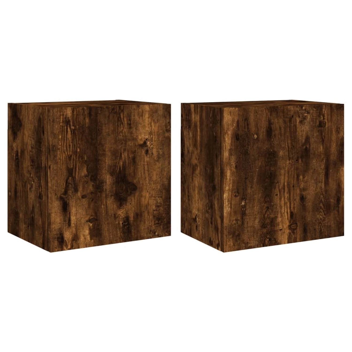 vidaXL TV-Wandschränke 2 Stk Räuchereiche 40,5x30x40 cm Holzwerkstoff 83690 günstig online kaufen