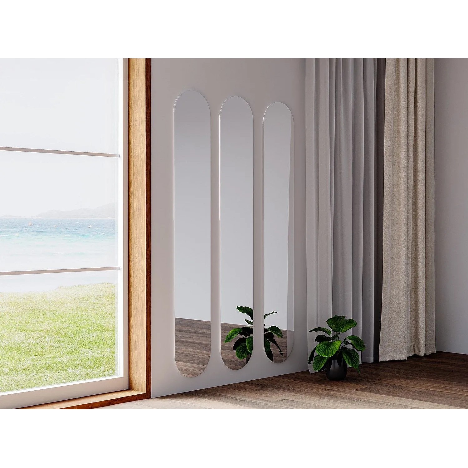 Vente-unique Wandspiegel Kanxi Transparent 30 cm