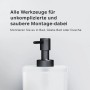 AM.PM Seifenspender Inspire V2.0 aus Glas, schwarz. Moderner Bad-Accessoire für Flüssigseife.