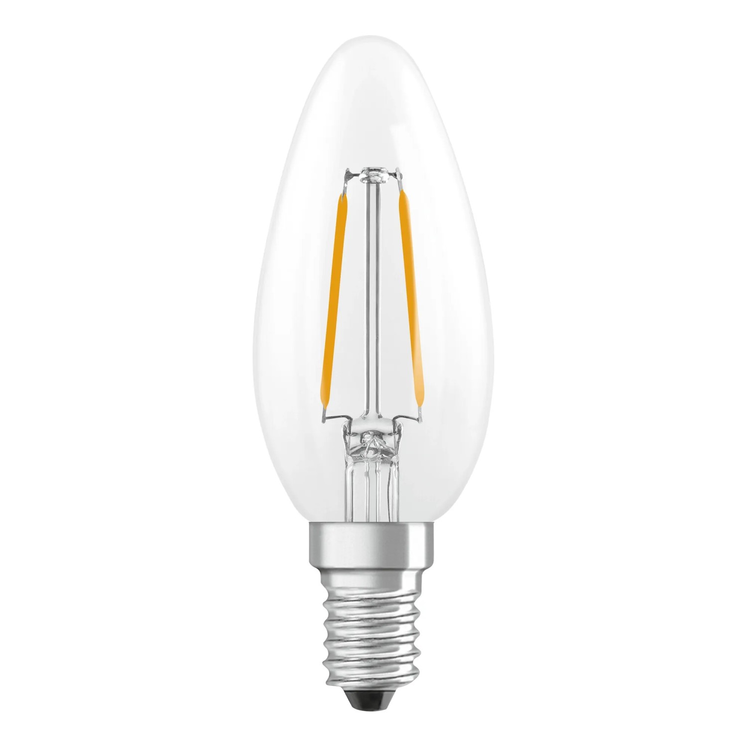 Osram LED-Leuchtmittel E14 Kerzenform, 1,8W, klar. LED Lampe für dekorative Beleuchtung.