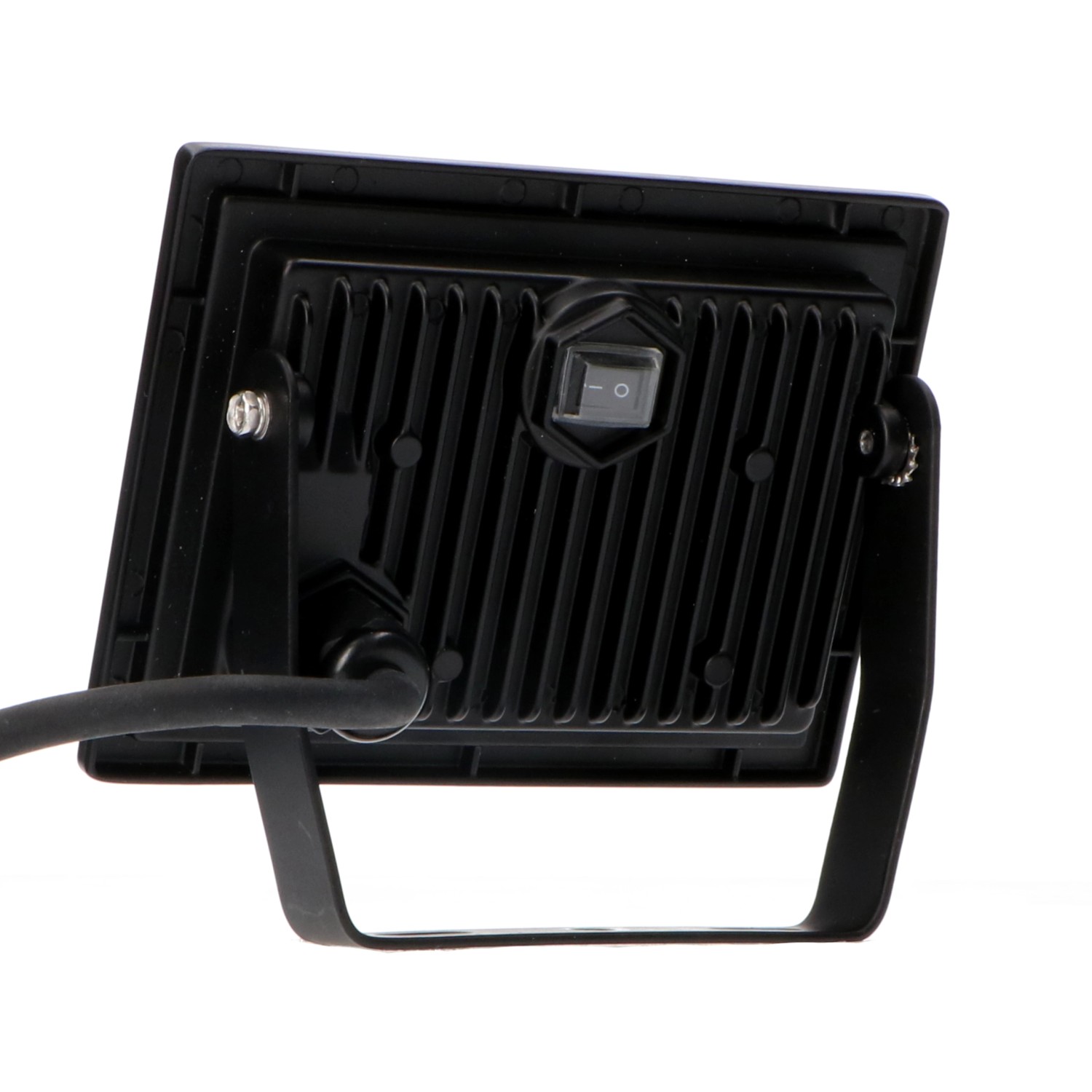 LED's Work LED-Arbeitsleuchte 20W mit Stativ, Rückansicht mit Schalter.