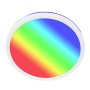 Weiße Briloner LED-Deckenleuchte Kada mit RGB+W Farbwechsel und Fernbedienung.
