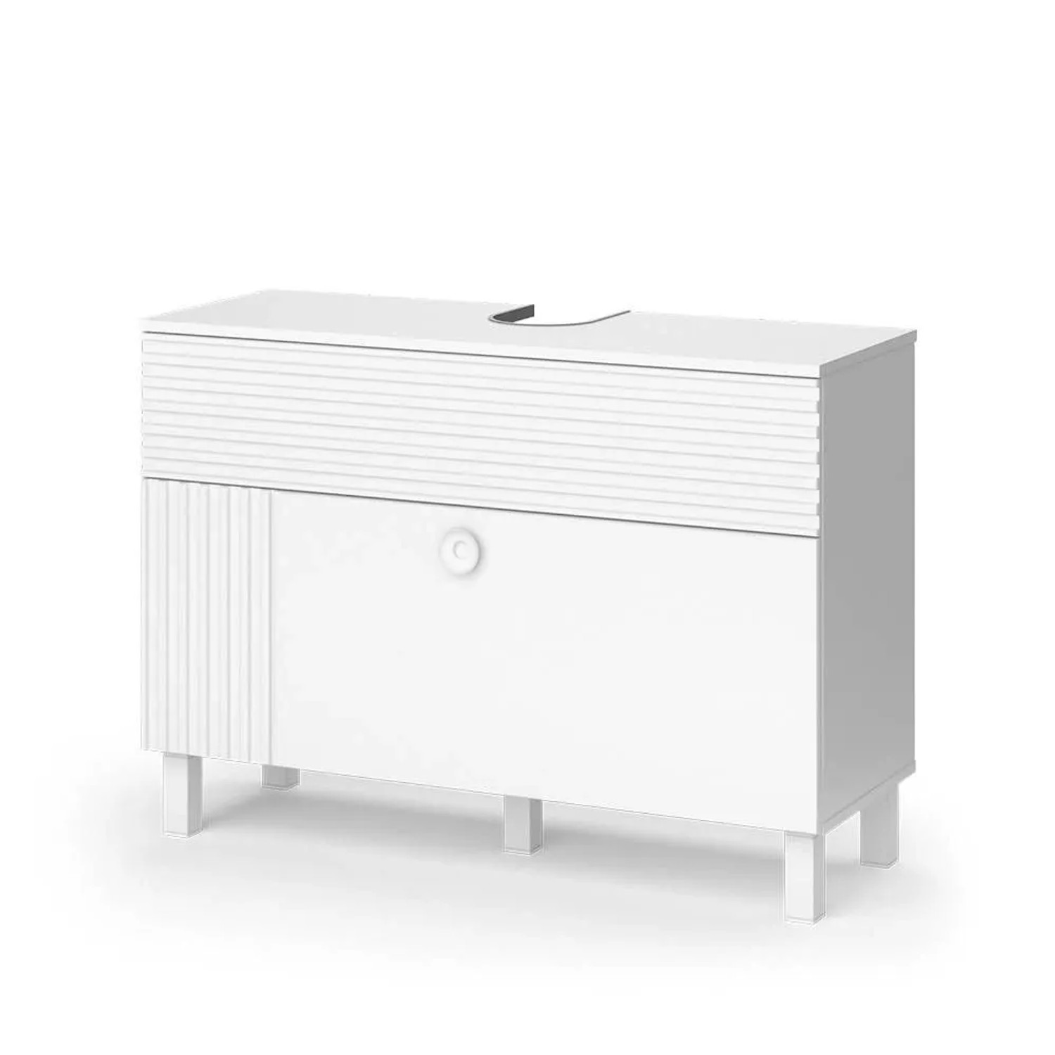 Vicco Waschbeckenunterschrank Sola Weiß 100 x 72 mit 2 Schubladen