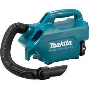 Makita Akku-Staubsauger CL121DSA (max. 12 V) in Türkis mit Zubehör.