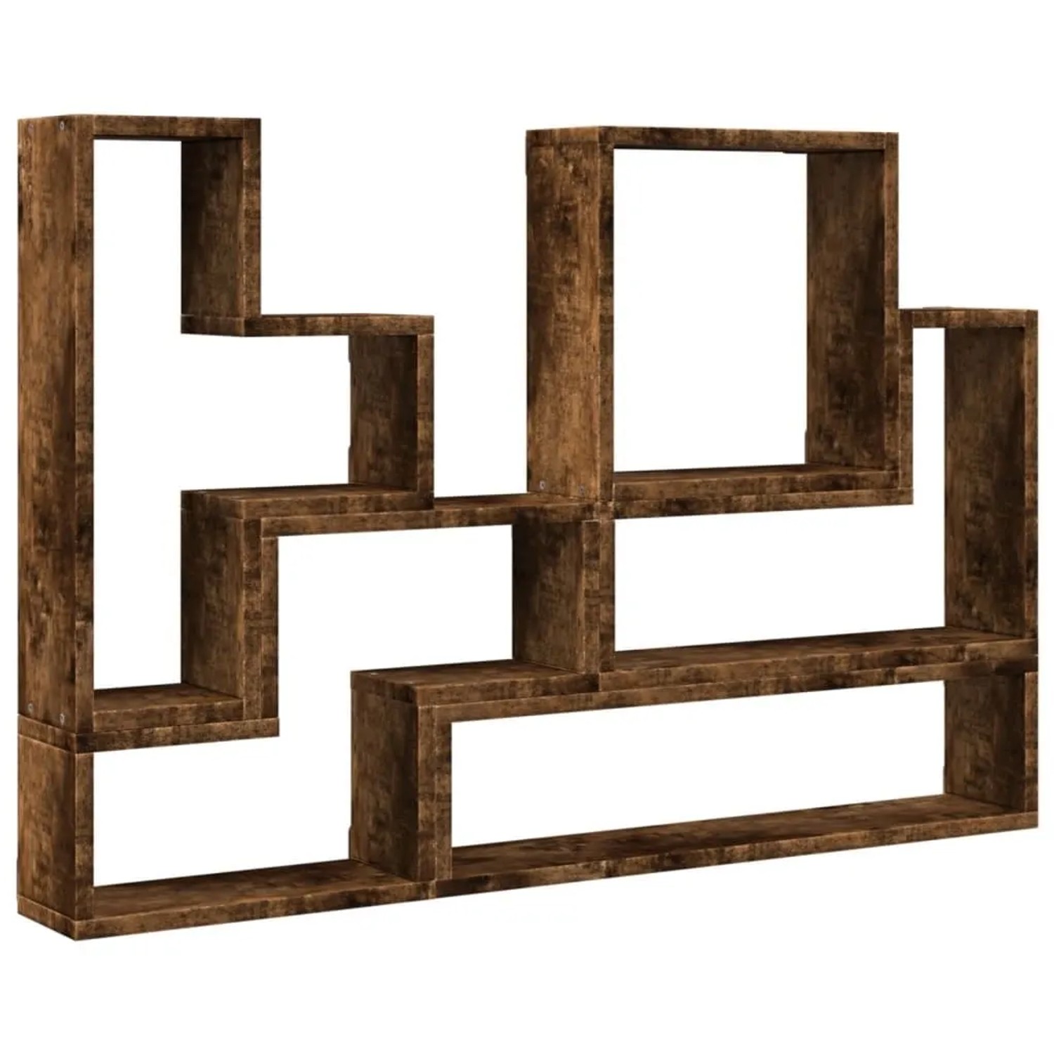 vidaXL Wandregal Räuchereiche 96x12x64 cm Holzwerkstoff 840804