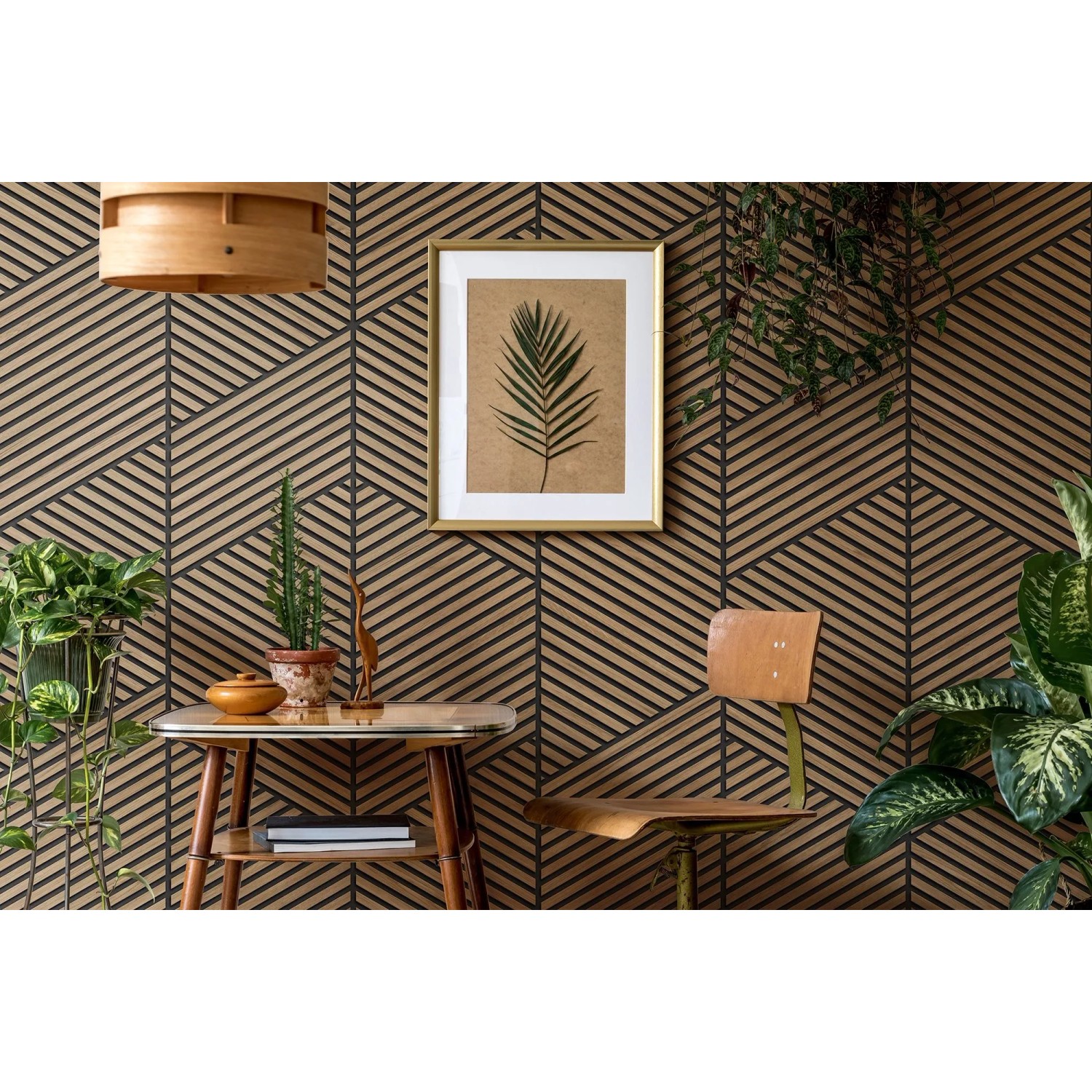 Grosfillex Wandpaneel Linio Graphic Light Oak, 3D Holzoptik, 260x37,5 cm.