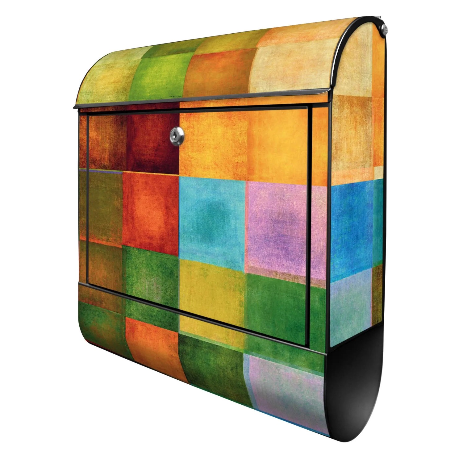 Banjado Design Briefkasten Schwarz Pulverbeschichtet 39x47x14cm 2 Schlüssel günstig online kaufen