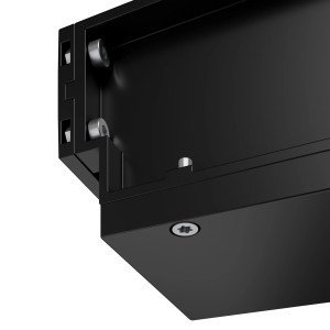 Detailaufnahme: Keuco Duschkorb Edition 11 Black Selection, abnehmbarer Badaccessoire in Schwarz-Matt.