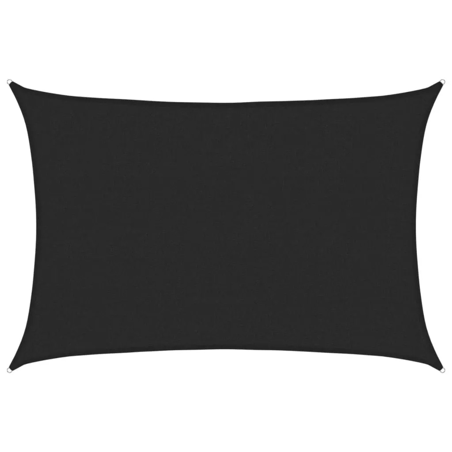 vidaXL Sonnensegel 160 g/m² Schwarz 2,5x3,5 m HDPE 311728