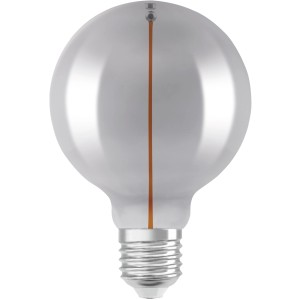 Osram LED-Leuchtmittel E27 in Globeform, 2,2W, mit sichtbarem Leuchtfaden.