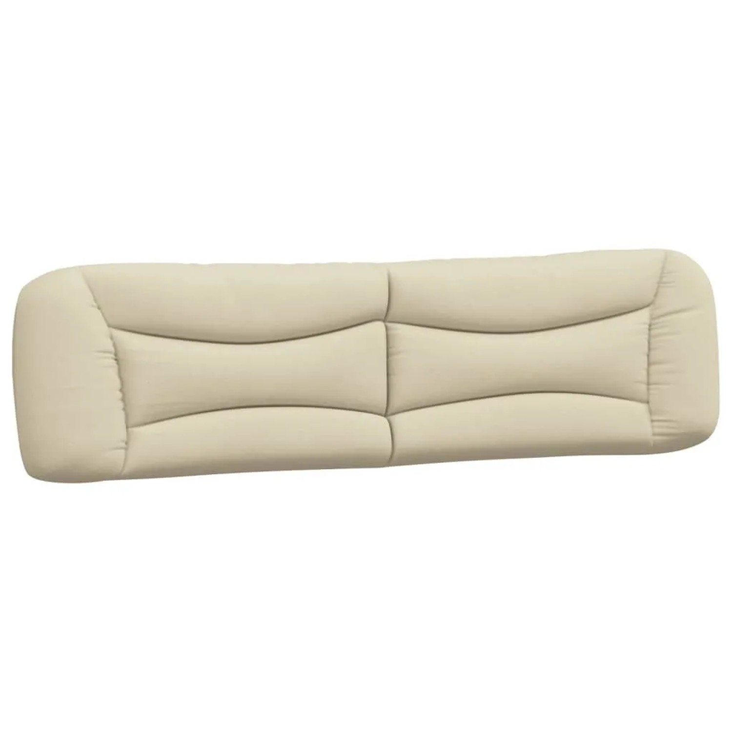 vidaXL Kopfteil-Kissen Hvar Creme 200 cm Stoff 374621