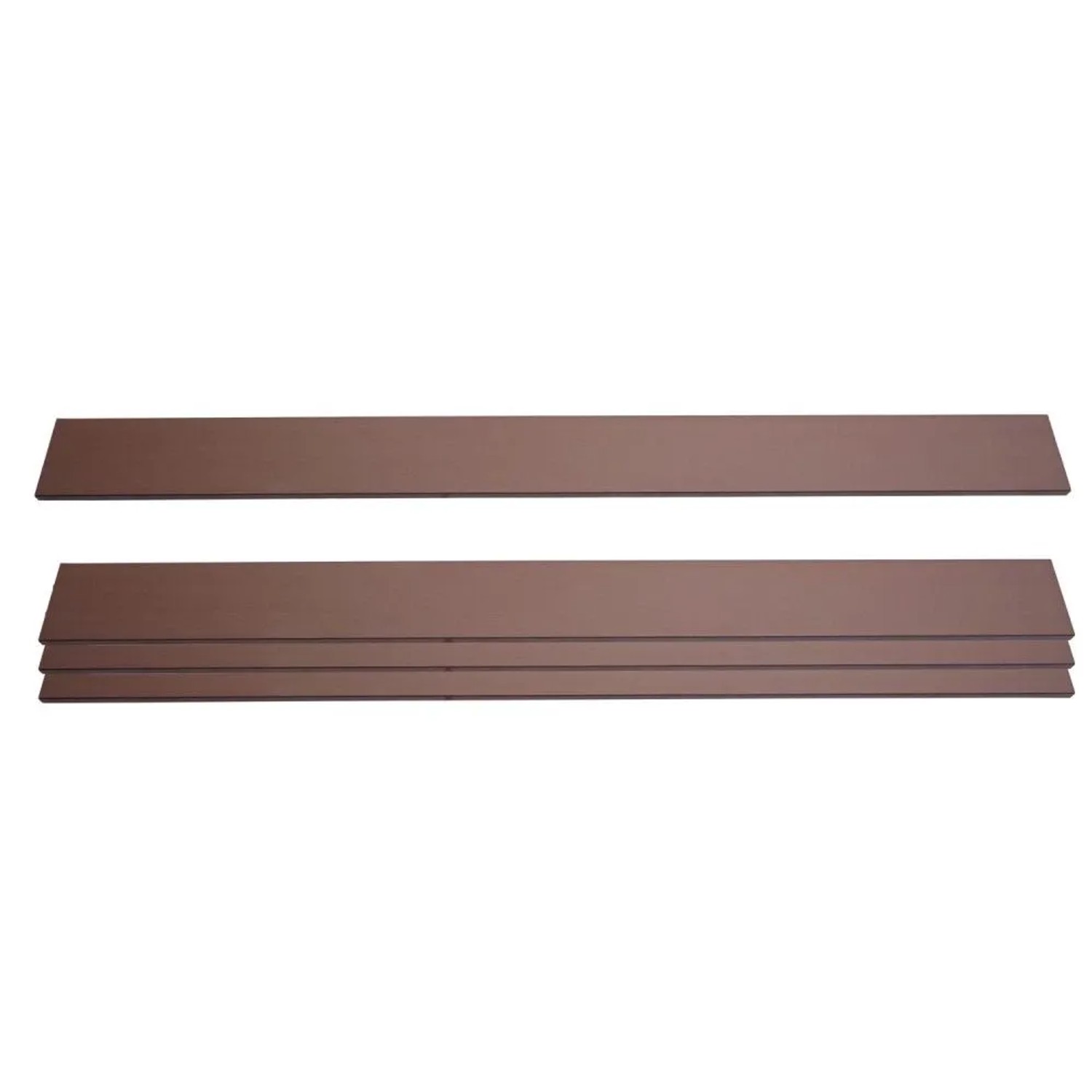 MCW 4er Set Latten Für WPC-Sichtschutz Savoie Bretter Windschutz Ca. 1qm - 180cm Braun