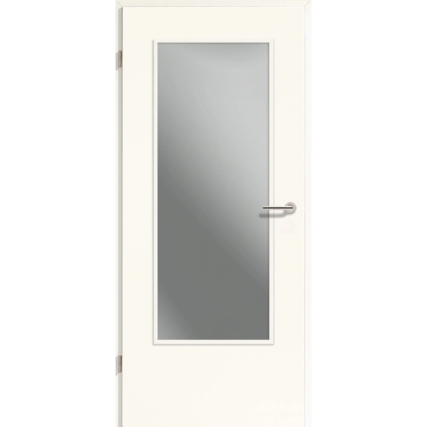 Zimmertür CPL Weiß ähnl. RAL9016 (GL222) o. Schlüsselbohr. 86 cm x 198,5 cm Li