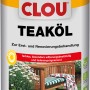 Dose Clou Teaköl Transparent 2,5 l für Holzmöbel und -terrassen.