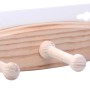 Siro Hakenleiste aus Kiefernholz mit 5 Haken, Länge 460mm, FSC®-zertifiziert.