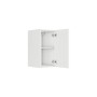 Optifit Oberschrank Luca932, 30cm, Weiß, mit offener Tür und Einlegeboden.