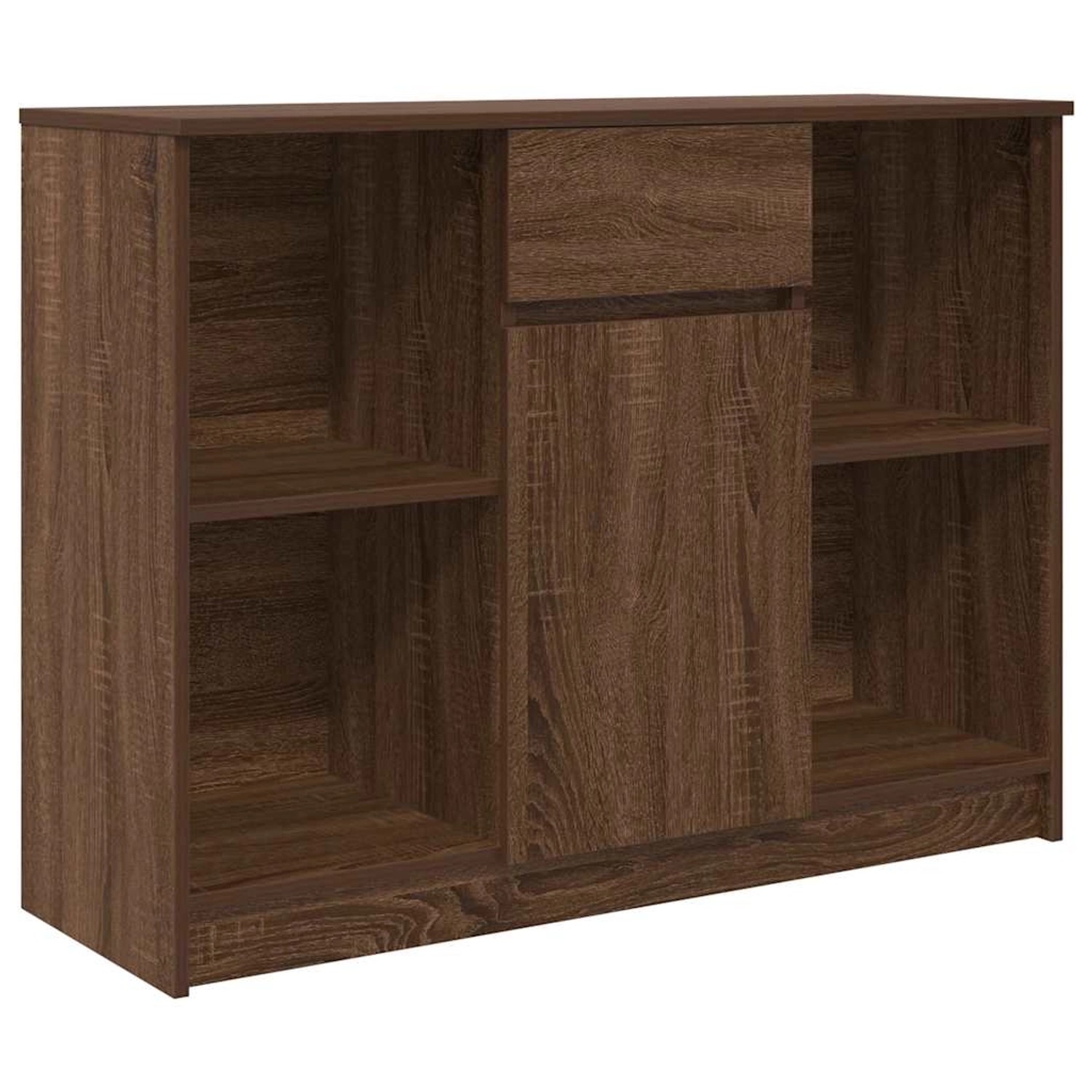 vidaXL Sideboard mit Schublade Braun Eichen-Optik 101x35x76 cm 861568 günstig online kaufen